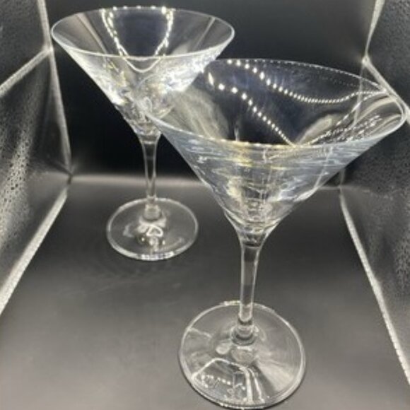 Ravenscroft Martini/Cocktail Chiller Set-Lead Free Signed -Set of 2-Handmade - Picture 5 of 11